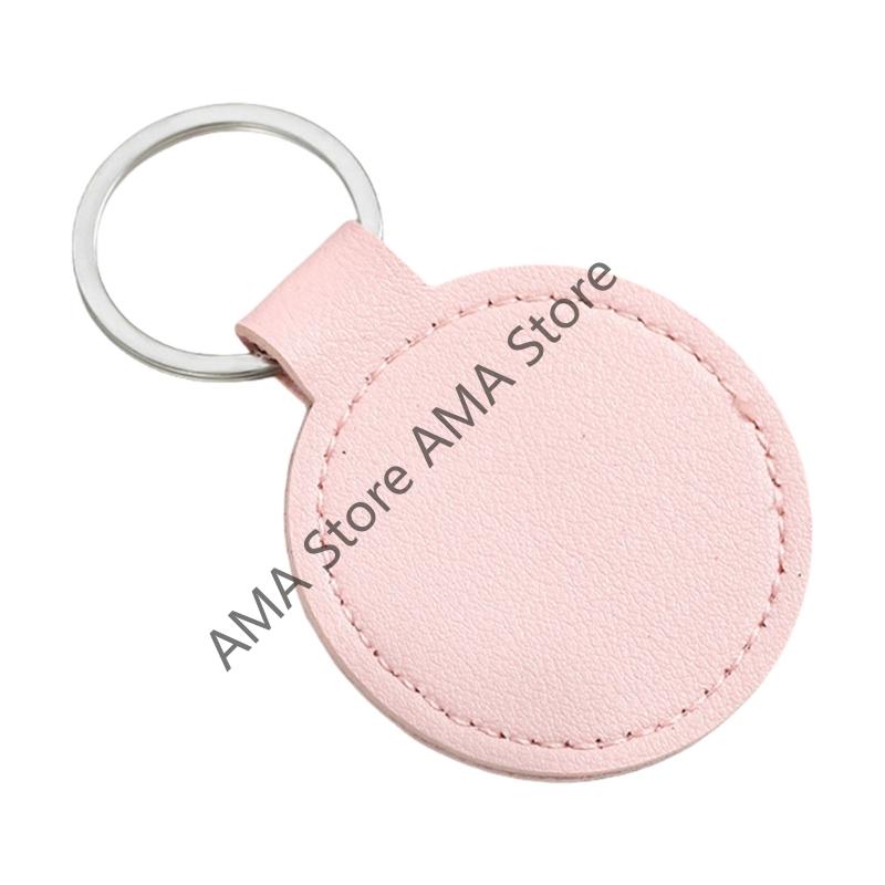 X7JF PU Leather Keychain Metal Pendant For Car And Home Light Weight Secure Holder With Rustproof Design