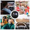 Small Clock for Car Quartz Motorcycle Clock Stick on Multifunctional Analog Clock Watch Car Vent Clocks Watch Small Digital