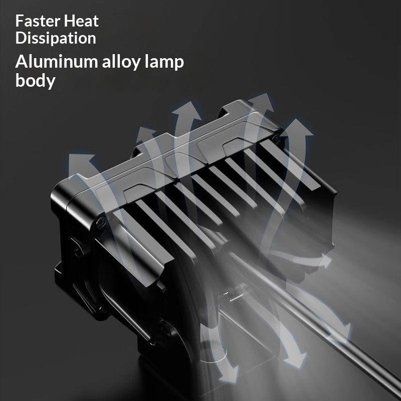 1/2Pcs Dual Color Motorcycle Headlight Fog Lamp Motorcycle Led Fog Lights Double Led Mini Driving Light