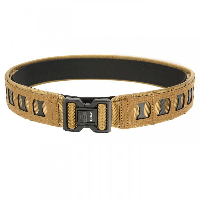 

5CM Alloy Buckle Tooling Outdoor Ribbed Waist Belt Function Molle Nylon Ronin Inner Outer Set L Fit 105-115CM waist