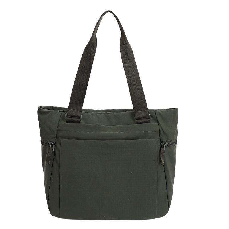 

Повседневная сумка-тоут большой вместимости: Легкая, Универсальная Сумка Под Мышку для Студенток зелёный