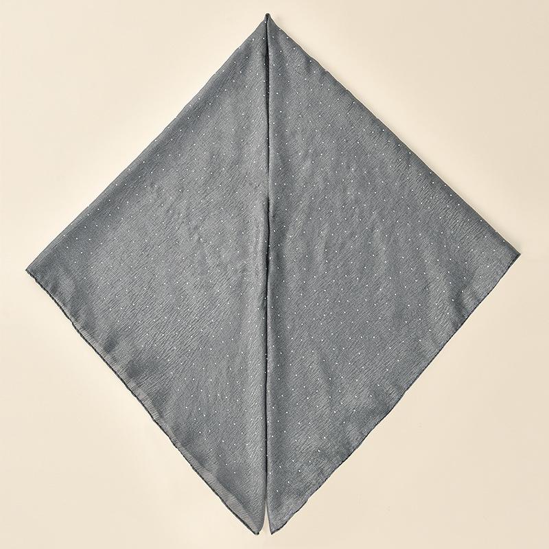 Hot-selling New Gypsy Convenient Headscarf Fashion Temperament Outer Shawl Solid Color Silk Scarf Scarf