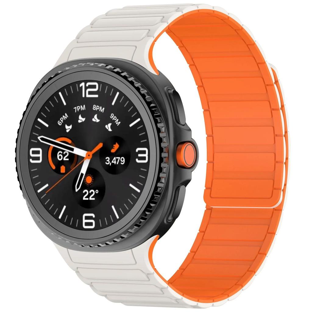 No Gap Silicone Band for Samsung Galaxy Watch 8 40mm 44mm Magnetic Strap for Galaxy Watch 8 Classic 46mm Sports Bracelet Correa