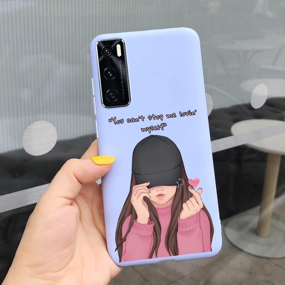 For Vivo Y70 Case 6.44'' Fashion Girls Soft TPU Silicone Back Cover For Vivo Y70 2020 Y 70 With NFC Phone Cases for vivoY70 Bag