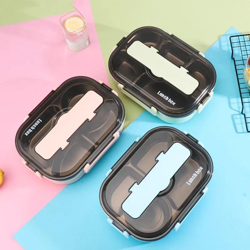 Leak-Proof Bento Box Dinnerware Set, 1300ml Food Container for Adult and Student, Stainless Steel 304, With Soup Bowl