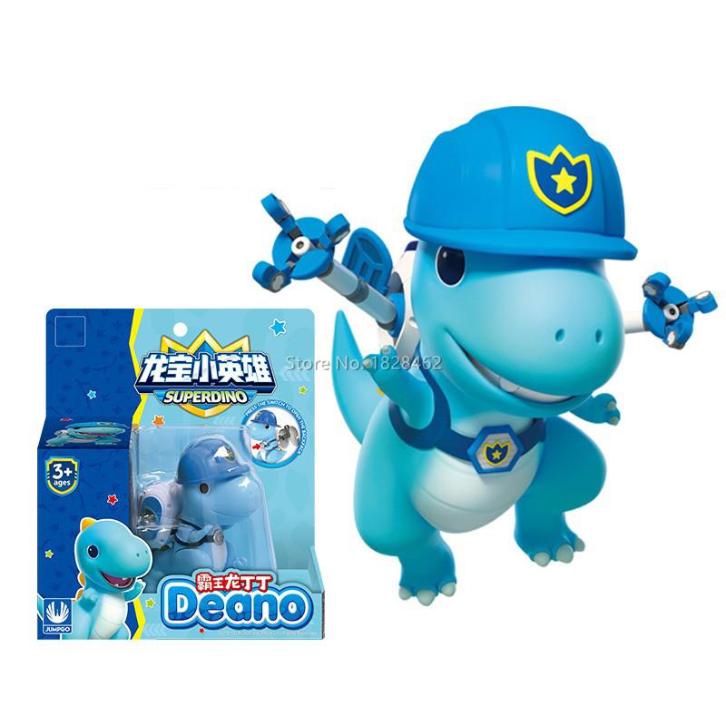 Mini Super Dino ABS Deformacja Dinozaurów Zabawki Figurki Akcji SuperDino Dean/Cera/Ben Zabawka Ratunkowa dla Dzieci Prezent