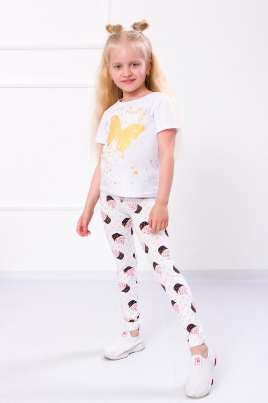 Girls’ Leggings – Soft Cotton Fit & Flexible Waistband ,Any Season, 6000-043 HC