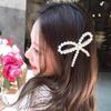 Y2k Butterfly Hair Clip Korean Bangs Hairclip Pearl Bowknots Hairpins  For Women Girls