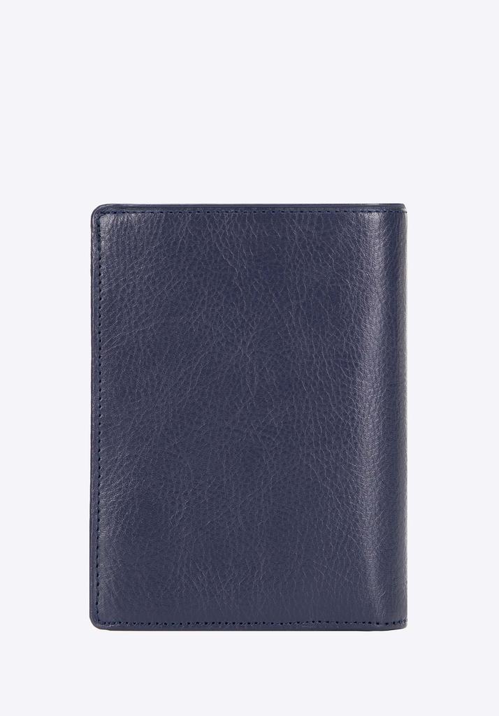 Wittchen Men's Medium Leather Wallet With Rfid, Navy Blue, Natural Leather