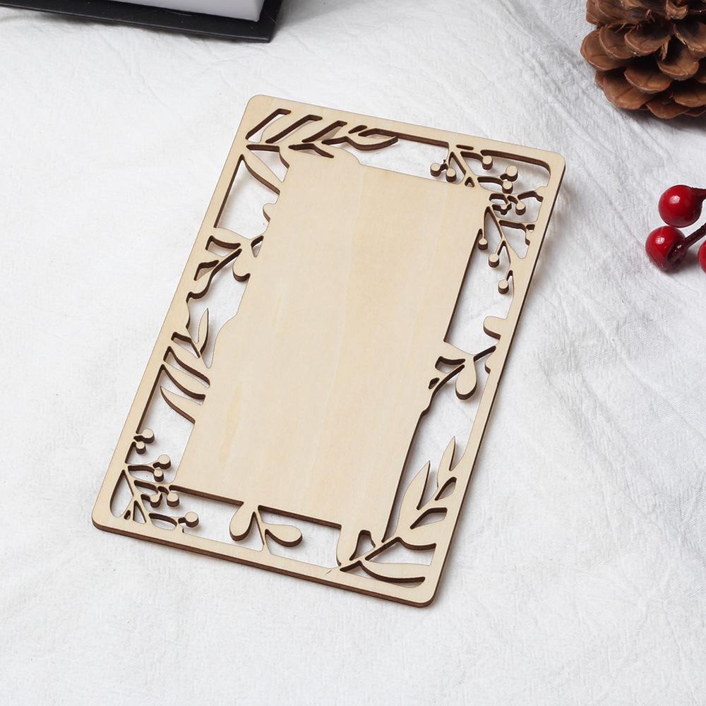 

Tume Xiyin Carved Wooden Wedding Invitation Greeting Card