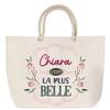 Beach Bag - PLANETEE - Chiara - Large Size - Rope Handle - Personalized Message