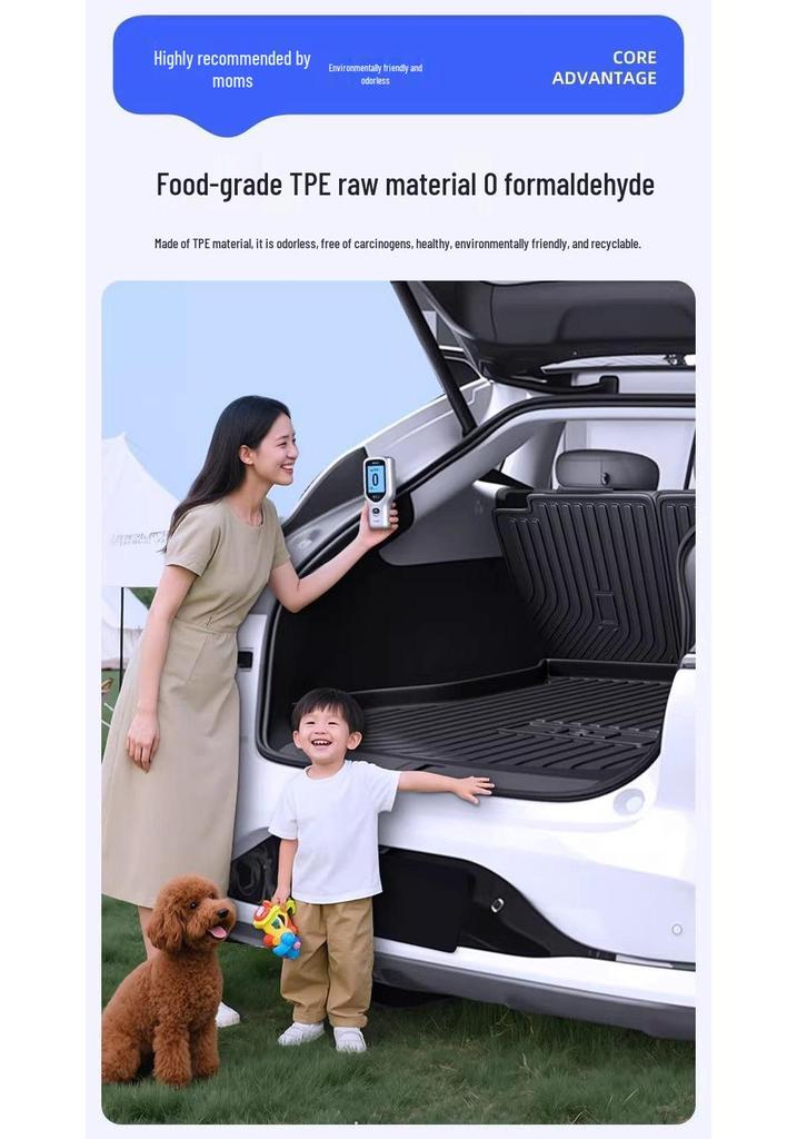Compatible TPE Trunk Mat for 26 Galaxy M7 Models - Tail Box Mat for Car Modification Accessories.