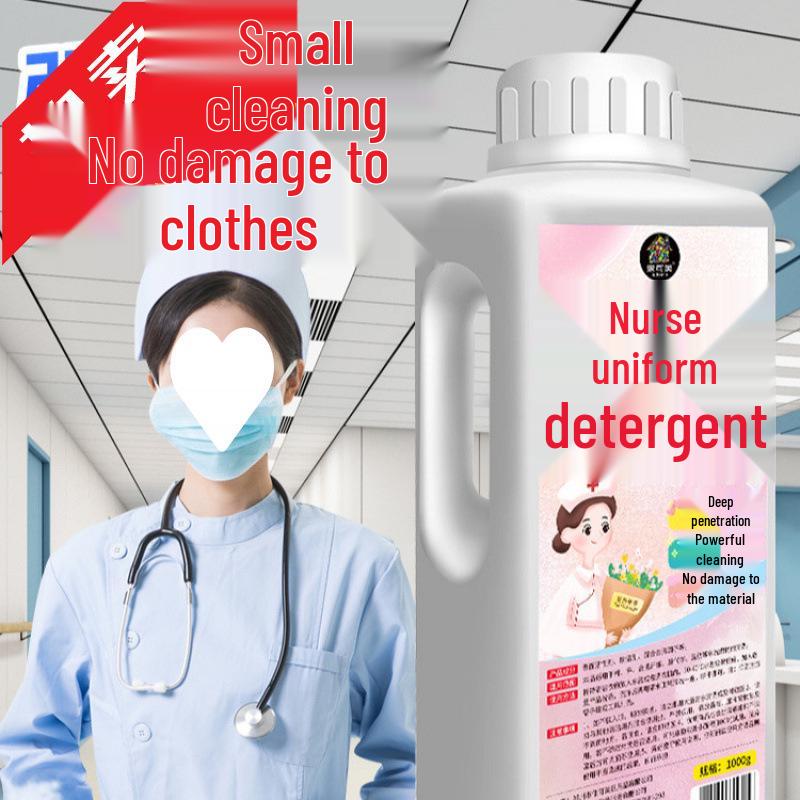 White Coat Detergent: Stain Remover for Uniforms – Removes Medicine & Ink Stains, Cleans & Whitens In One Soak