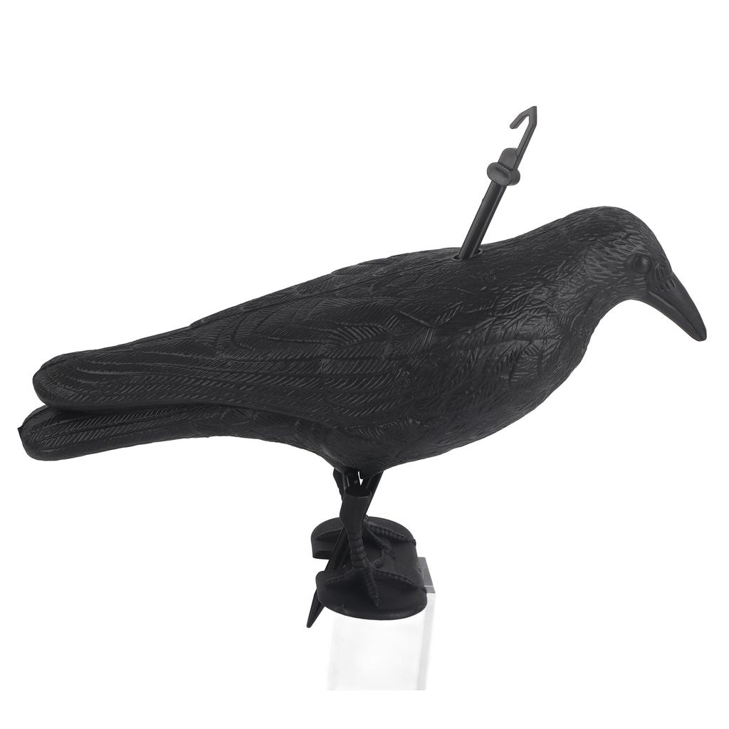 Bird Scarecrow Fake Plastic Crow Black Feathered Crows Bird Repellent for Outdoor Garden Yard