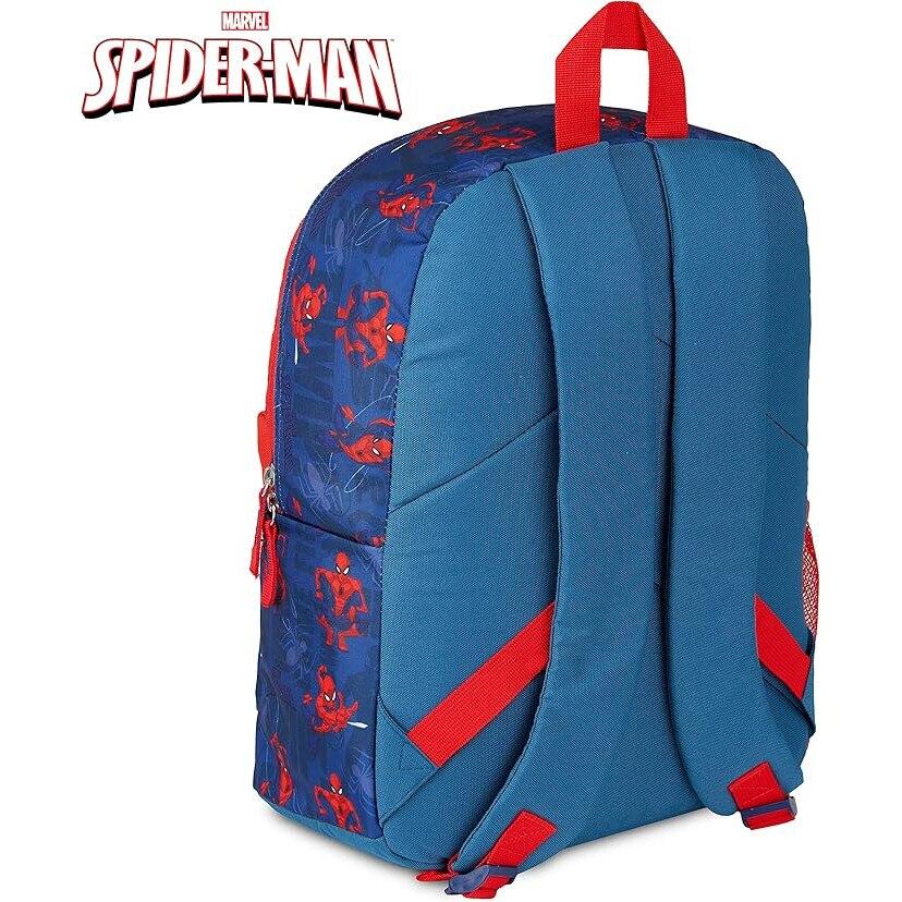 Spiderman Backpack for Kids, Blue and Red Design, Adjustable Straps, Lightweight Durable School Bag for Boys Girls