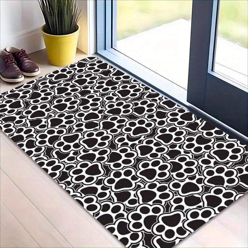 Tappetino Tappeto Tappeto con Impronta di Zampa di Cane Carino Tappetino per Pavimento Interno per Soggiorno Camera da Letto Ingresso Decorazione per la Casa con Design a Motivo di Stelle