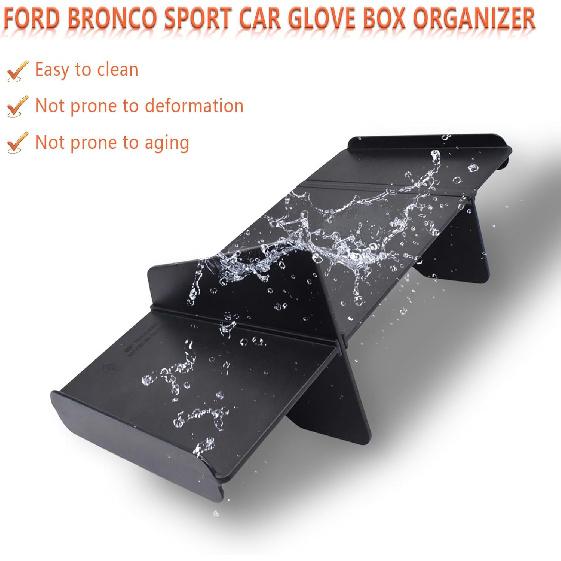 Upgrade Glove Box Dividers Organizer For Ford Bronco Sport 2025 -2024 Accessories,Car Glove Box Organizer Divide Space ABS Storage Classification