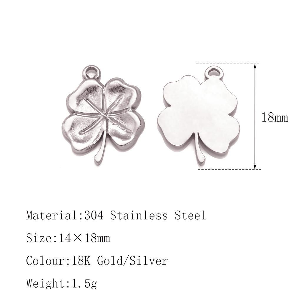 3Pcs Flower&Insect Charms Stainless Steel Exquisite Butterfly/Bee/Rose/Scarab Pendant Necklace Earring Dangle DIY Jewelry Making