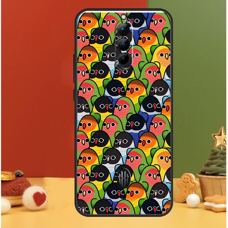 

Parrot Birds Cockatiel Case For ZTE Nubia Red Magic 11 9 8 10 Pro 8S 9S 10S Pro Plus 5G 6 7 7S 6S Pro 10 Air Cover Red Magic 6Pro