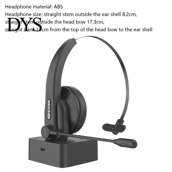 Wireless Earphone Headset Bluetooth-compatible 5.0 Noise Reduction Truck Driver Business Headphone Over Ear with Mic for