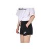 Nike Logo Print Drawstring Breathable Casual Sports Regular Shorts Women shorts Gray CJ1827-010