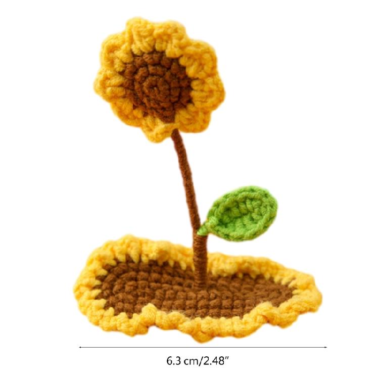 Modern Side Barrettes Clip Crocheted Hairpin Sweet Handmade HairPins