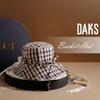 Daks Reversible Check Strap Bucket Hat [dbhe5f411bk]