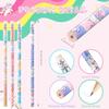 Spakon 48 Pcs Cute Unicorn Pencils for Kid Girl Funny Colorful Pencil with Eraser for Back to School Class Unicorn Party Favor Goodie Bag Stuffer
