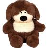 Plush Dog Chubby Dog - GIPSY TOYS - 40 Cm Brown