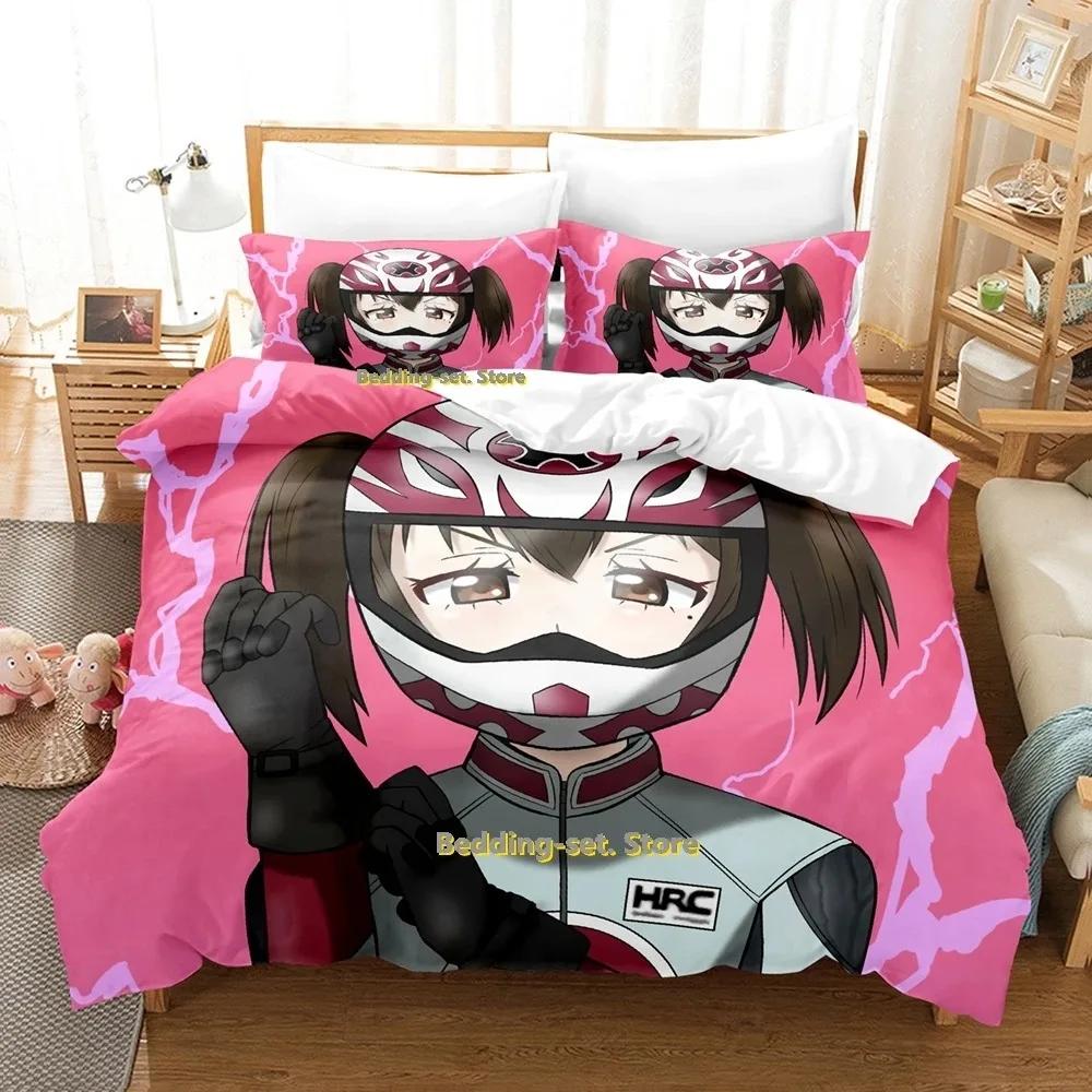 Bakuon!! Bedding Set Single Twin Full Queen King Size Bed Set Adult Kid Bedroom Duvetcover Sets 3D Print Anime Bed Sheet Set