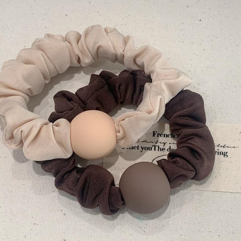 Scrunchie Premium Mat Minimalist Intestin Subțire: Elastic de păr durabil pentru cozi de cal pentru femei