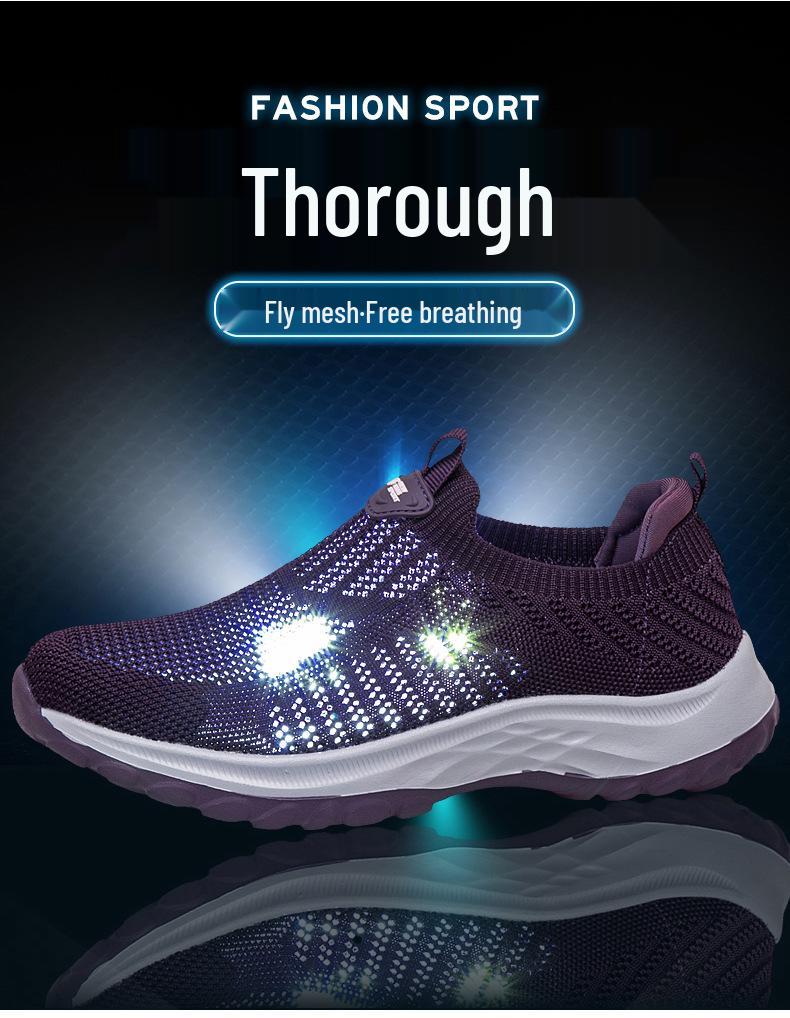 Slip-On Breathable Women's Walking Shoes with Soft, Shock-Absorbing Sole