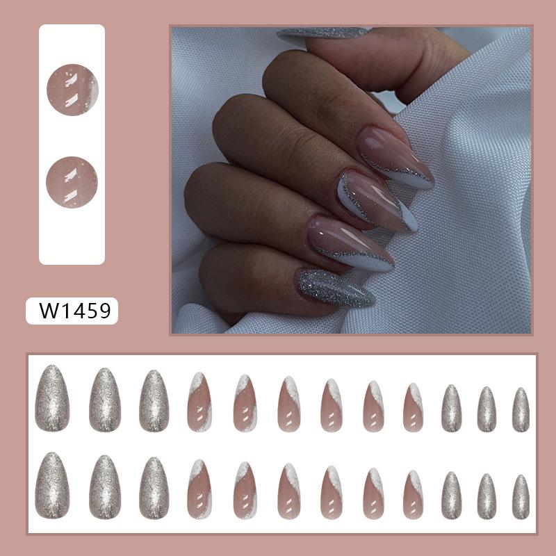 Нежные ретро зеленые цветочные съемные наклейки для нейл-арта - Европейский и американский стиль, носимые ногти