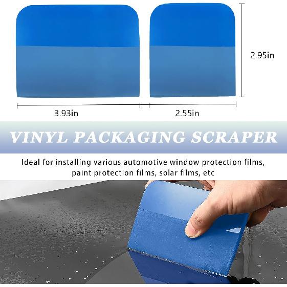 2 PCS PPF Squeegee, TPU Coating Anti-Scratch Window Tint Squeegee Water Remover Scraper, Soft Silicone Rubber Squeegee for Vinyl Wrap Protection