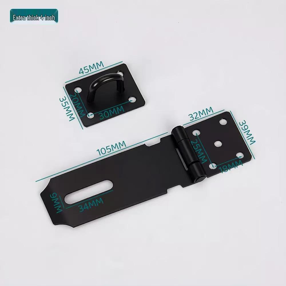 Heavy-Duty Stainless Steel Padlock Hasp for Anti-Theft Security
