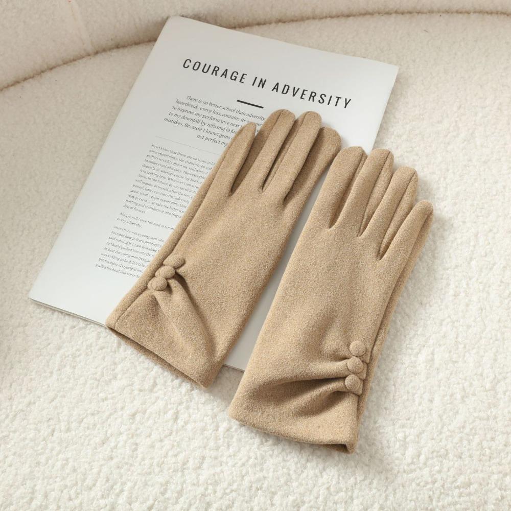 New Warm Winter Gloves Full Finger Windproof Driving Mittens Dralon Elegant Touch Screen Gloves for Outdoor Cycling Skiing