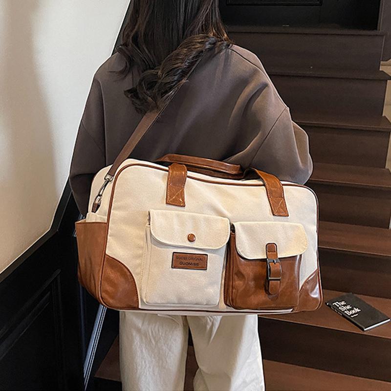 Sac d'épaule de Gym Fitness Sec Humide Yoga Natation Sports Extérieur Sac à main Grand Voyage Courte Distance Bandoulière Voyage Sacs en Toile