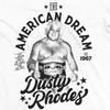 Seltenes DUSTY RHODES Baumwoll-T-Shirt für Herren, alle Größen, Unisex