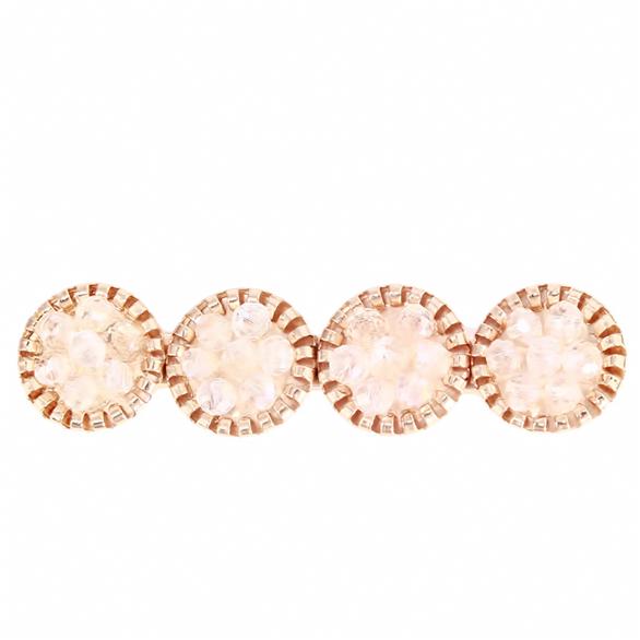 Alloy 4 Round Circle Hair Clips Jewelry Engagement Fashion Pearl Water Drop