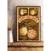 Vintage Christmas Metal Wall Decoration, Holiday Sticker Sign