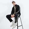 Men's Kappa Casual Sportswear Sets Unisex Stand Collar Thickened