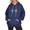 Women's Fashion Long-Sleeve Pullover Hoodie with Fun Movie-Inspired Prints