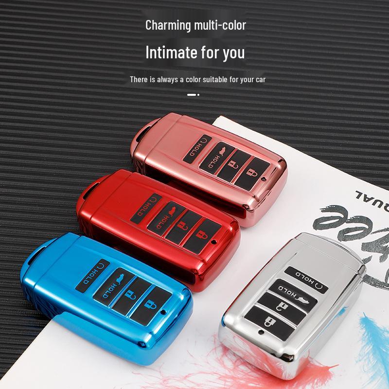 Honda Acura RDX RLX MDX CDX Nyckelskydd med Guld Kant - Passar TLX-L NSX Modeller