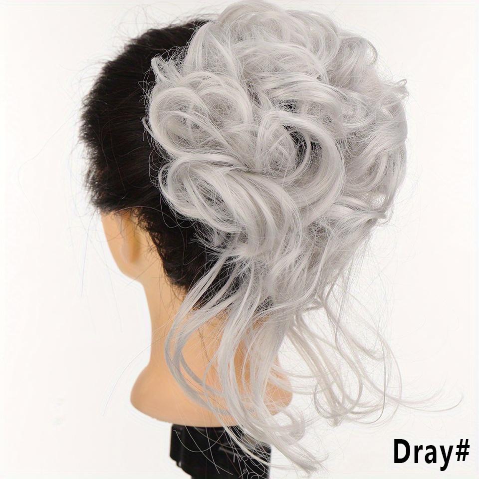 

Messy Curly Donut Hair Bun Updo With Elastic Band, Synthetic Hair Bun Hair Extension Piece Suitable For Women Hair Accessories