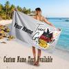 Germany National Football Team Design Beach Towel Custom Text Large Towel for Beach Vacation