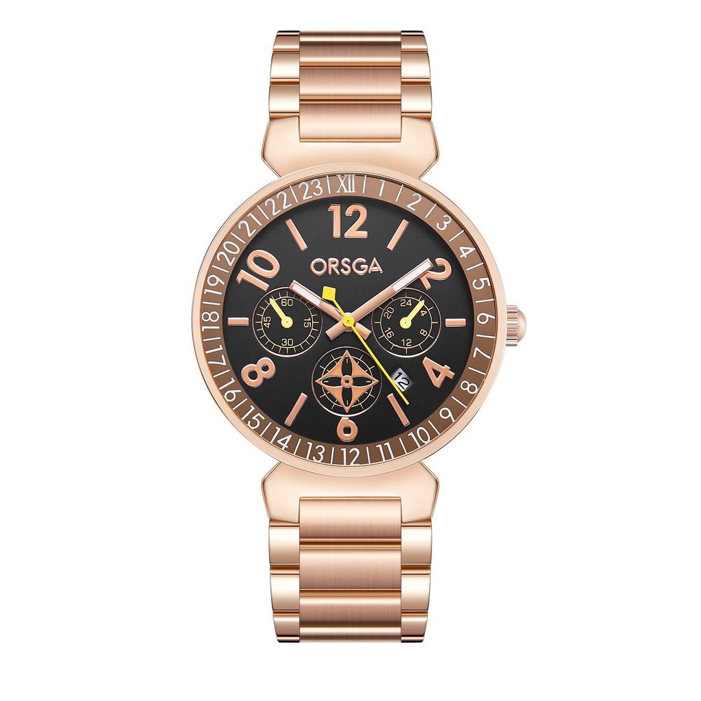 ORSGA Women's Fashion Waterproof Quartz Wristwatch - High-end Casual Calendar Design