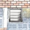 150mm Stainless Steel Square Ventilation Cover Air Outlet External Wall Rain Caps Stainless Steel Air Vent Duct Grills
