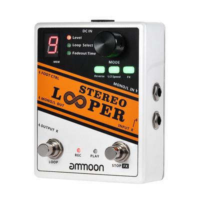 STEREO LOOPER Loop Record Gitarreneffektpedal 10 unabhängige Loops max. 10-minütige Aufnahme