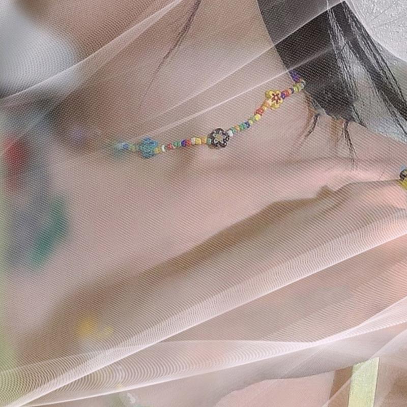 Bohemian Beaded Necklace Flower Bracelet Necklace Colored Short Coloured Glaze Necklace Summer Pearls Necklace Jewelry