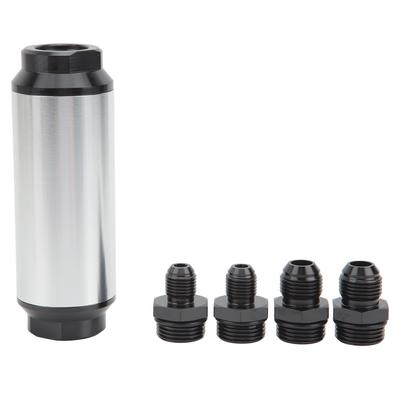 44mm Inline Fuel Filter With AN6 AN8 Adapter Fitting Universal Oil Fuel Filter for Car Modification